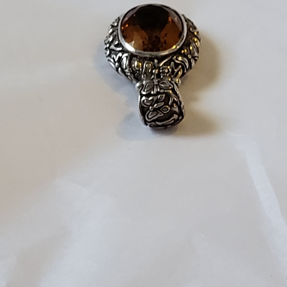 BJC Samuel Benham 925 18k Citrine Pendant - Picture 6 of 8